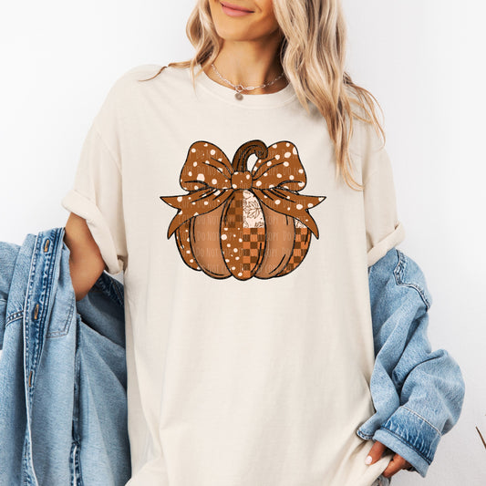 Quilted Brown Pumpkin