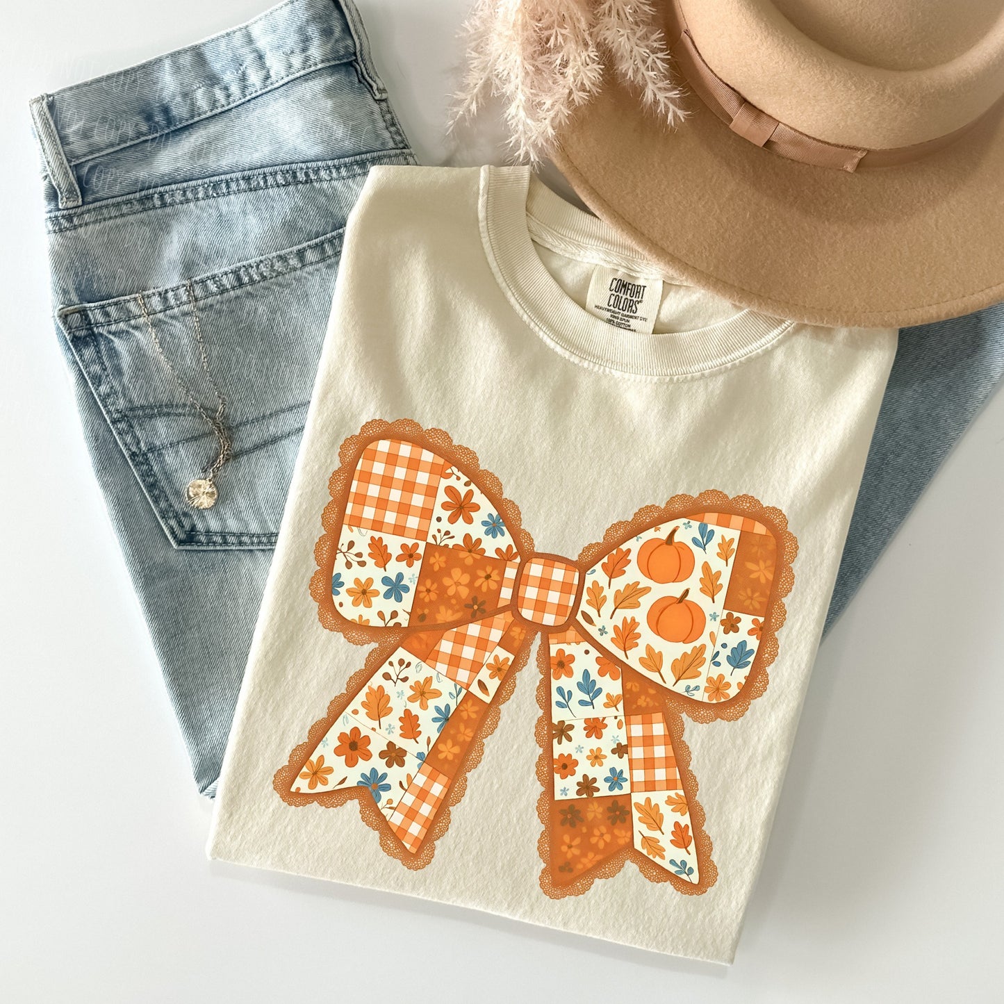 Quilted Bow Pumpkin