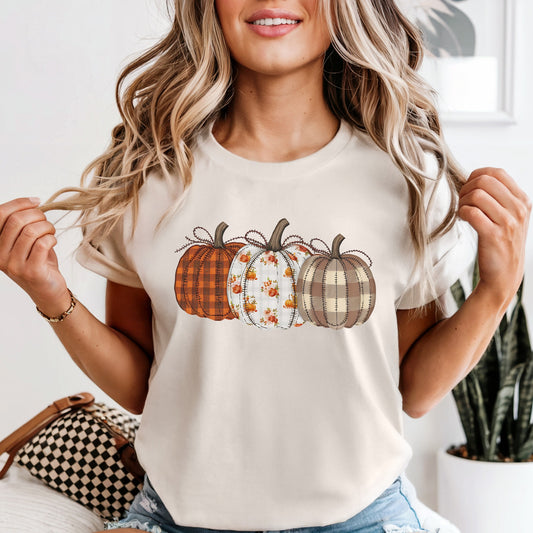 Quilted Pumpkin Trio