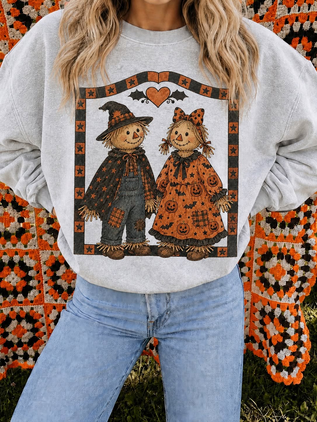 Quilted Halloween Scarecrows