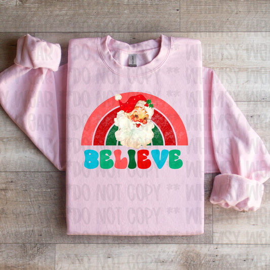 Santa Rainbow Believe
