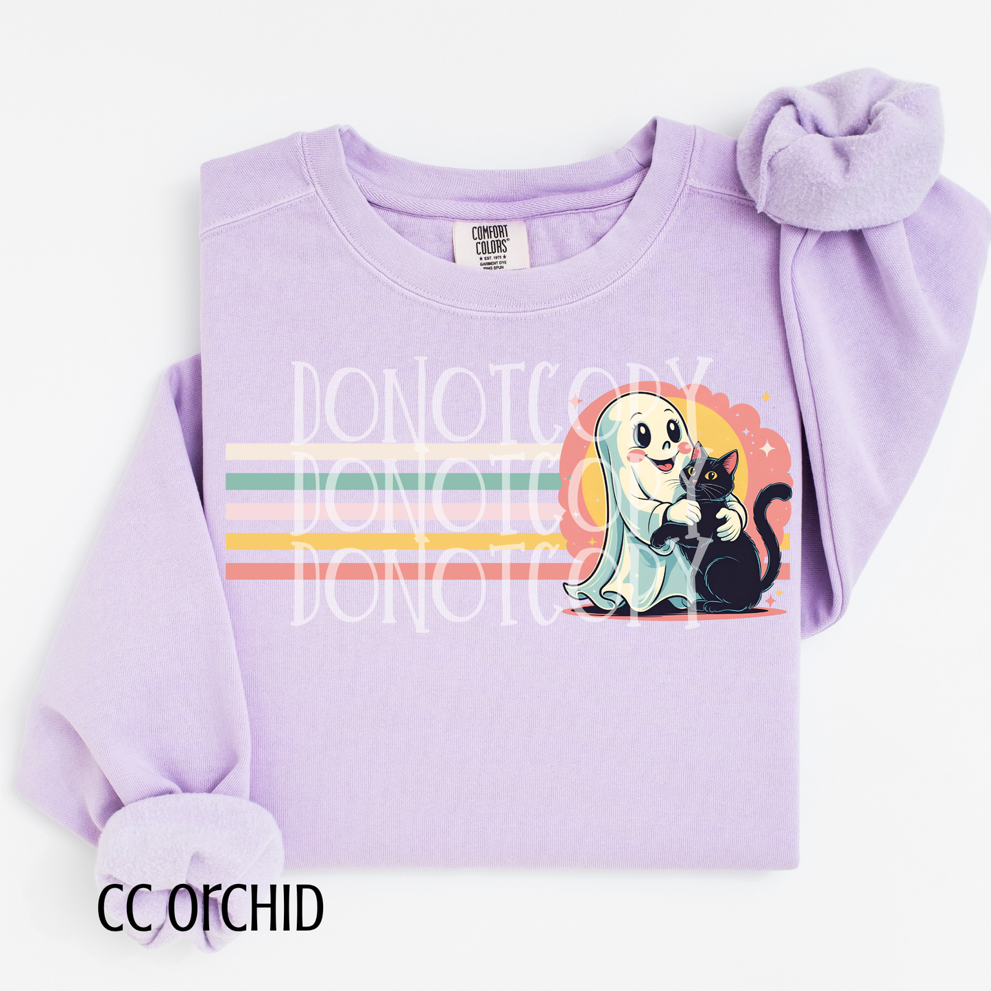 Retro Ghost and Cat