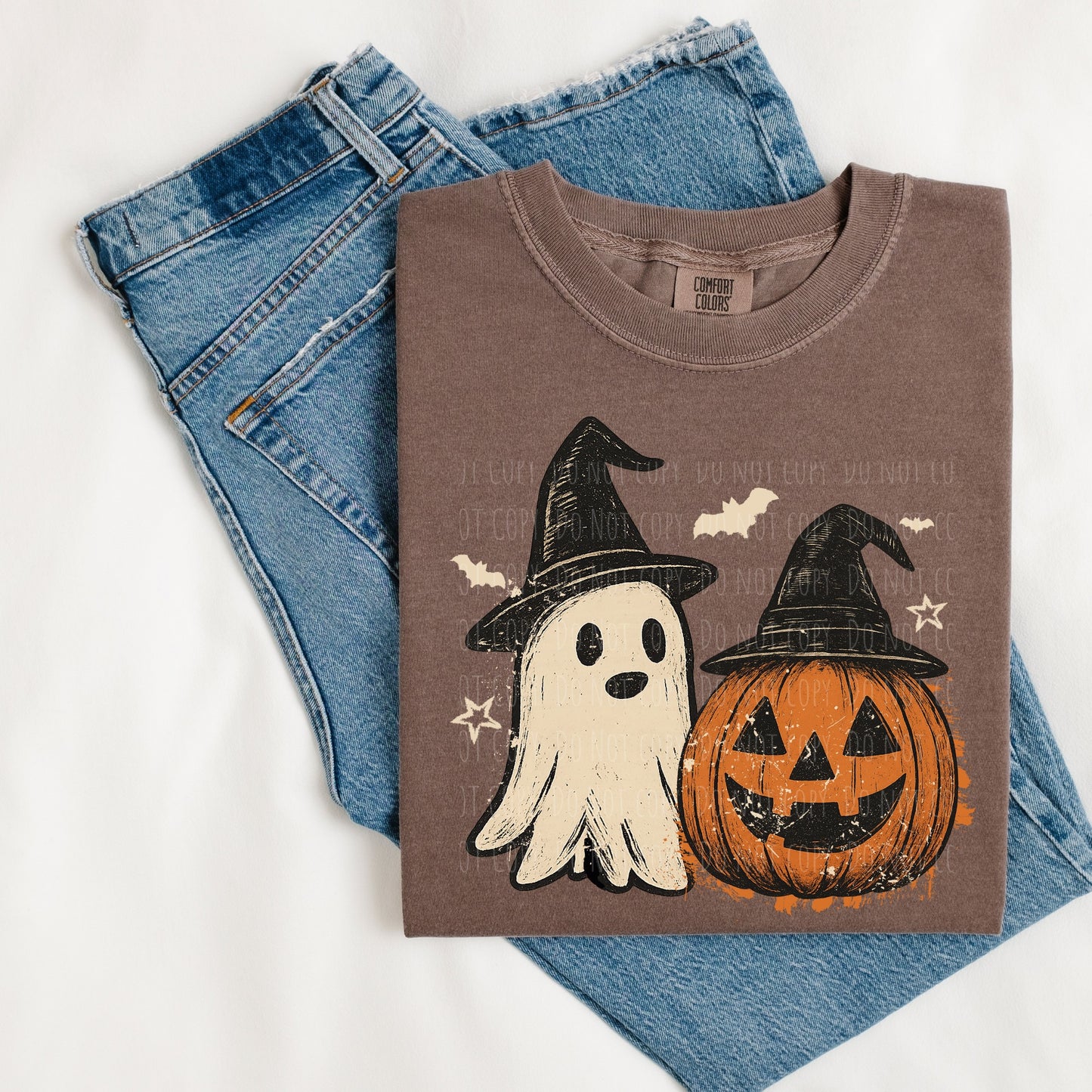 Retro Ghost and Jack O Lantern