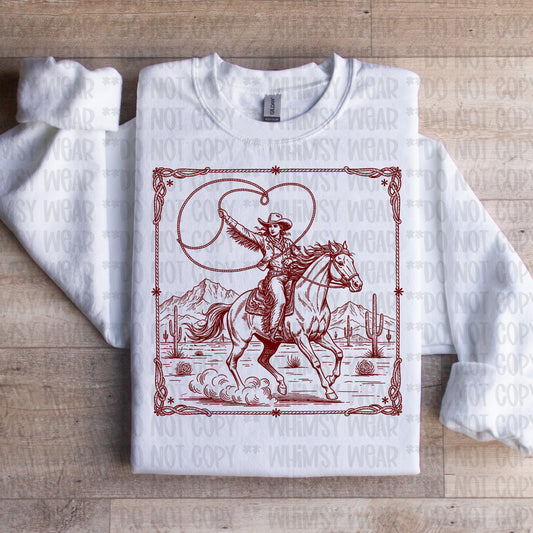 Rustic Cowgirl Red