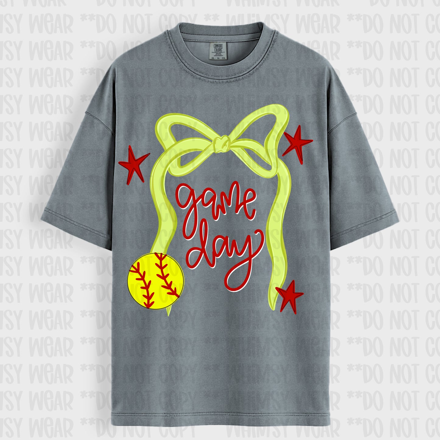 Softball Game Day Ribbon
