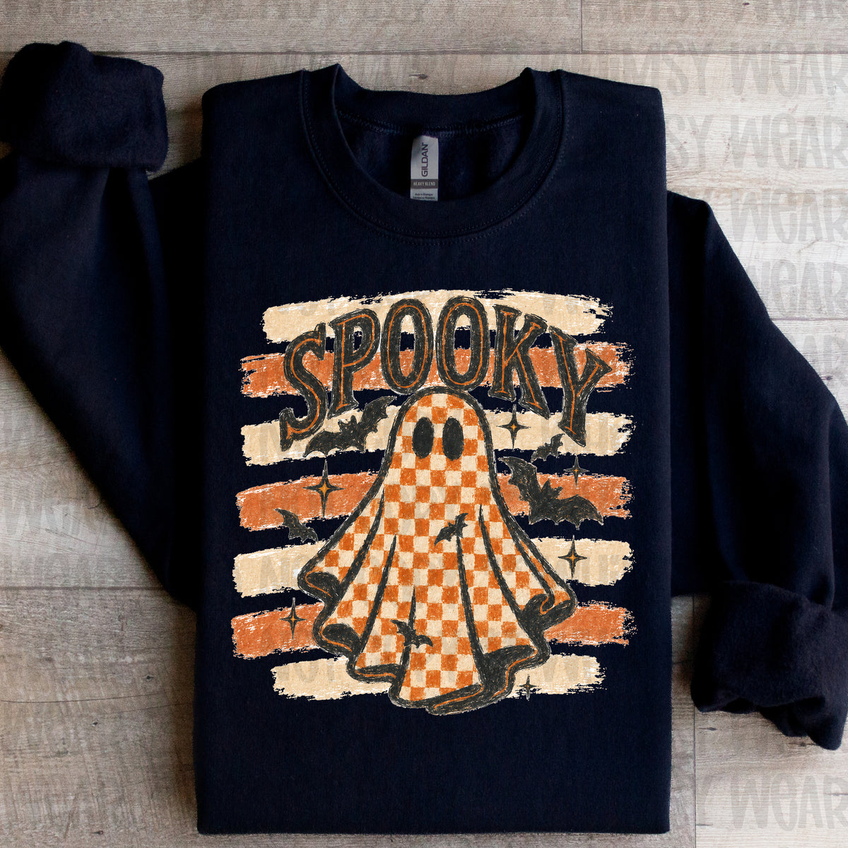 Spooky Striped Ghost