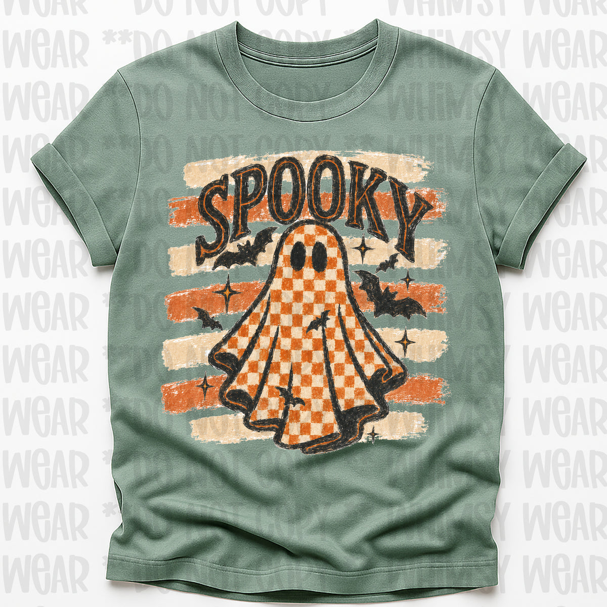 Spooky Striped Ghost