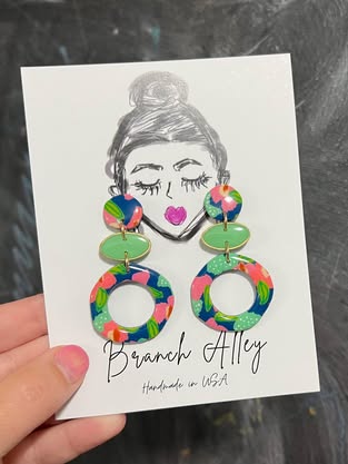 Branch Alley Floral Dangle