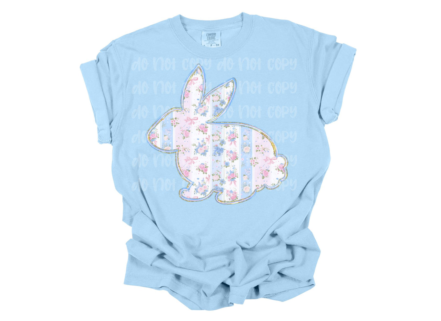Striped Floral Bunny
