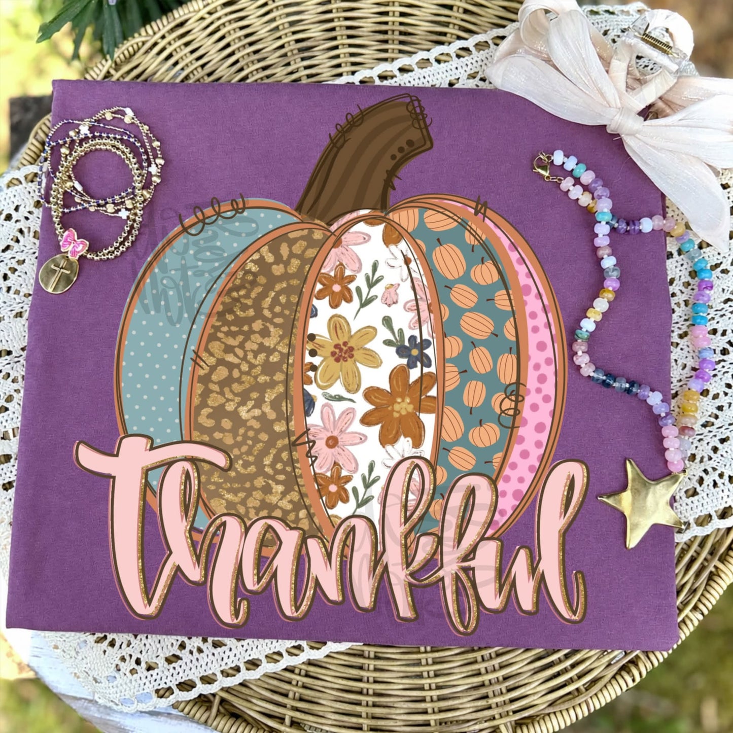 Thankful Patterned Pumpkin