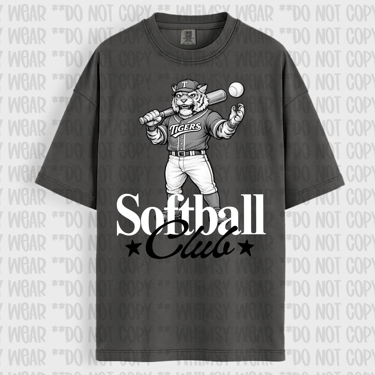 Softball Monotone Mascots