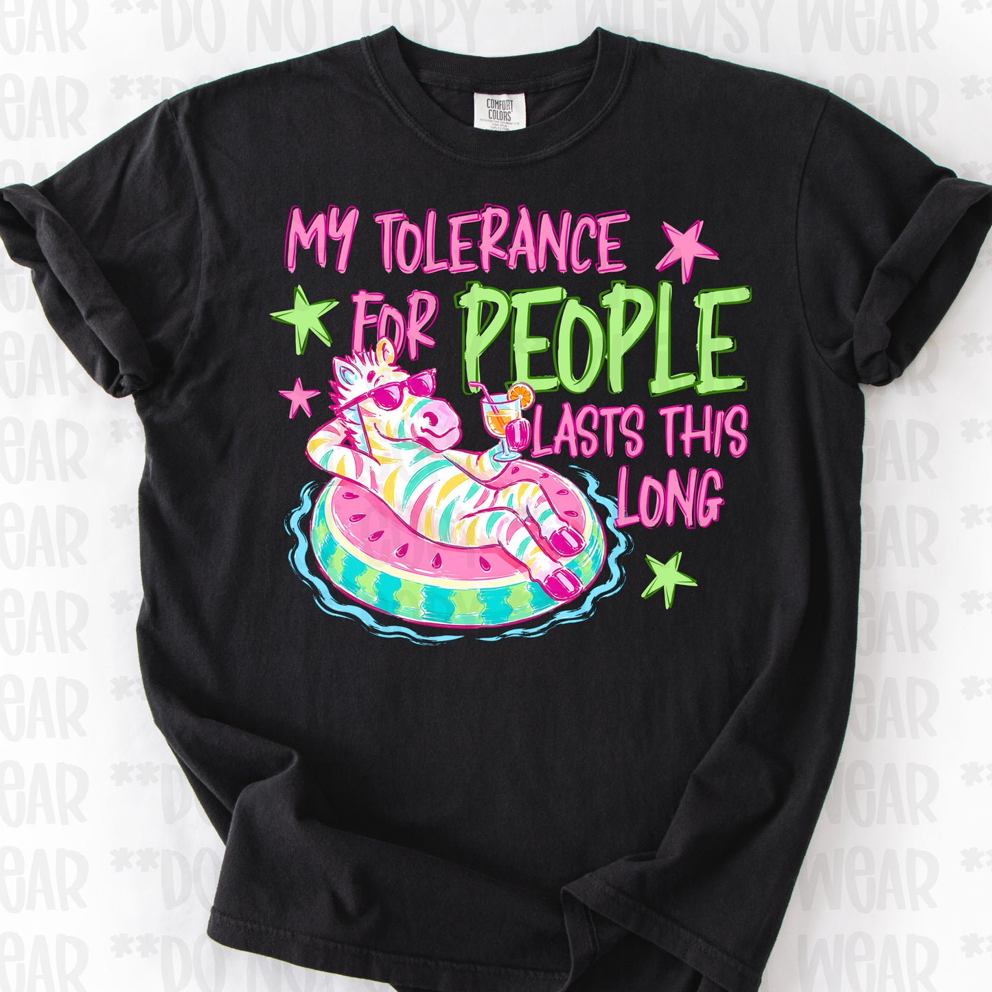 Tolerance Lasts This Long