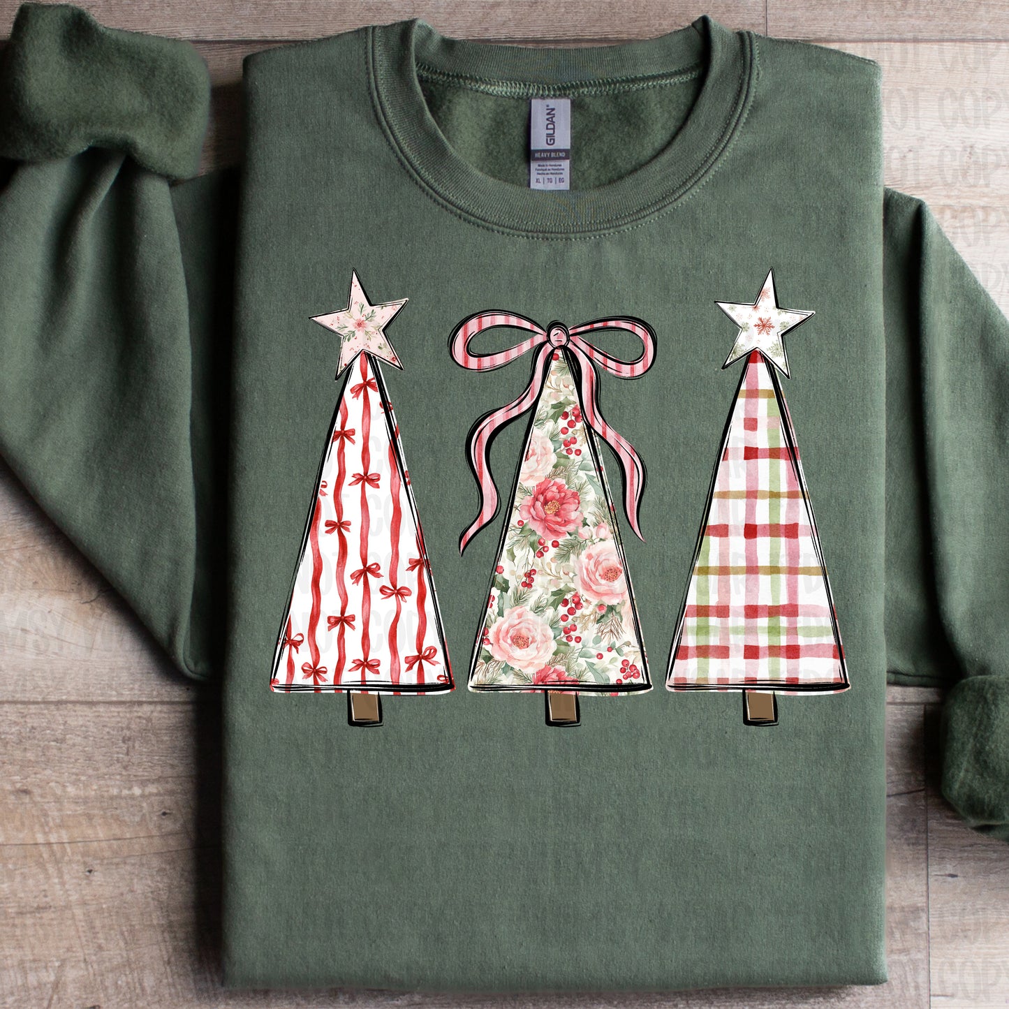 Vintage Floral Ribbon Trees