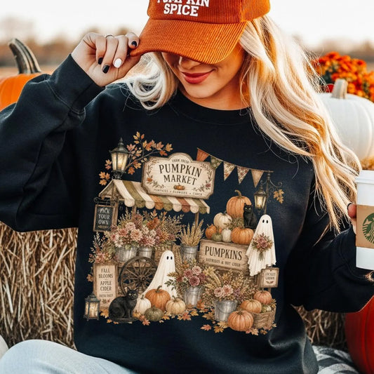Vintage Market Pumpkin Ghosts