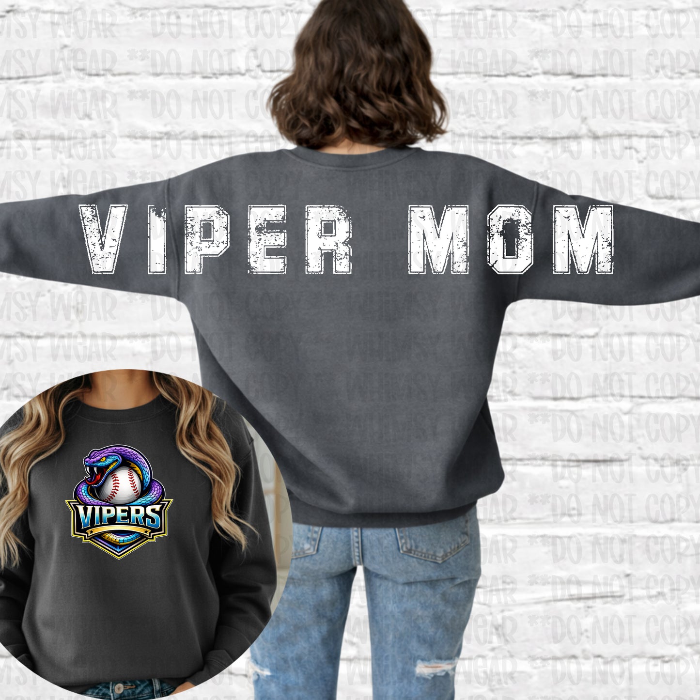 Vipers LONG NAME BACK DESIGNS with chosen Front Design