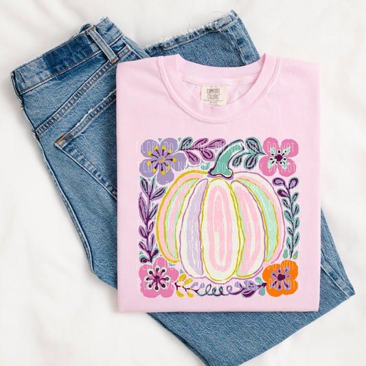 Watercolor Pastel Pumpkin