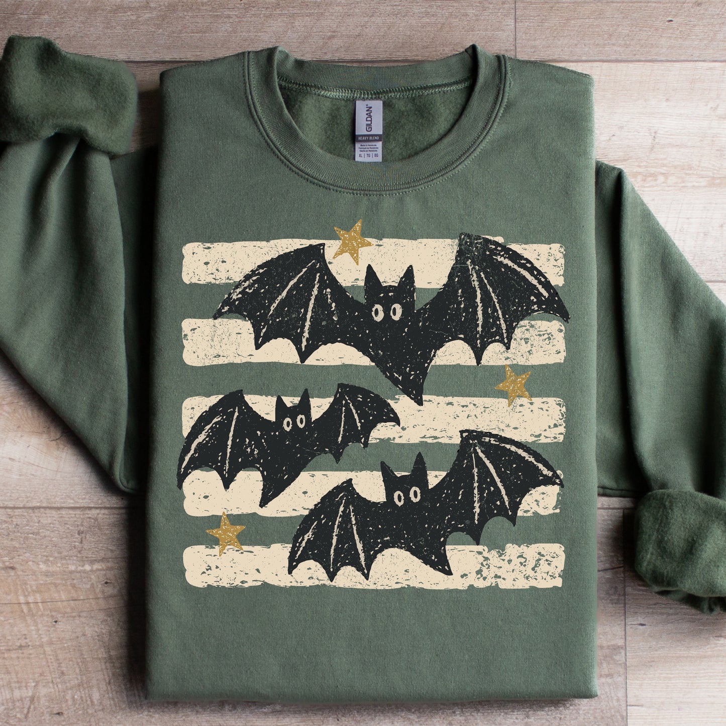 Halloween Bats (White Stripes)