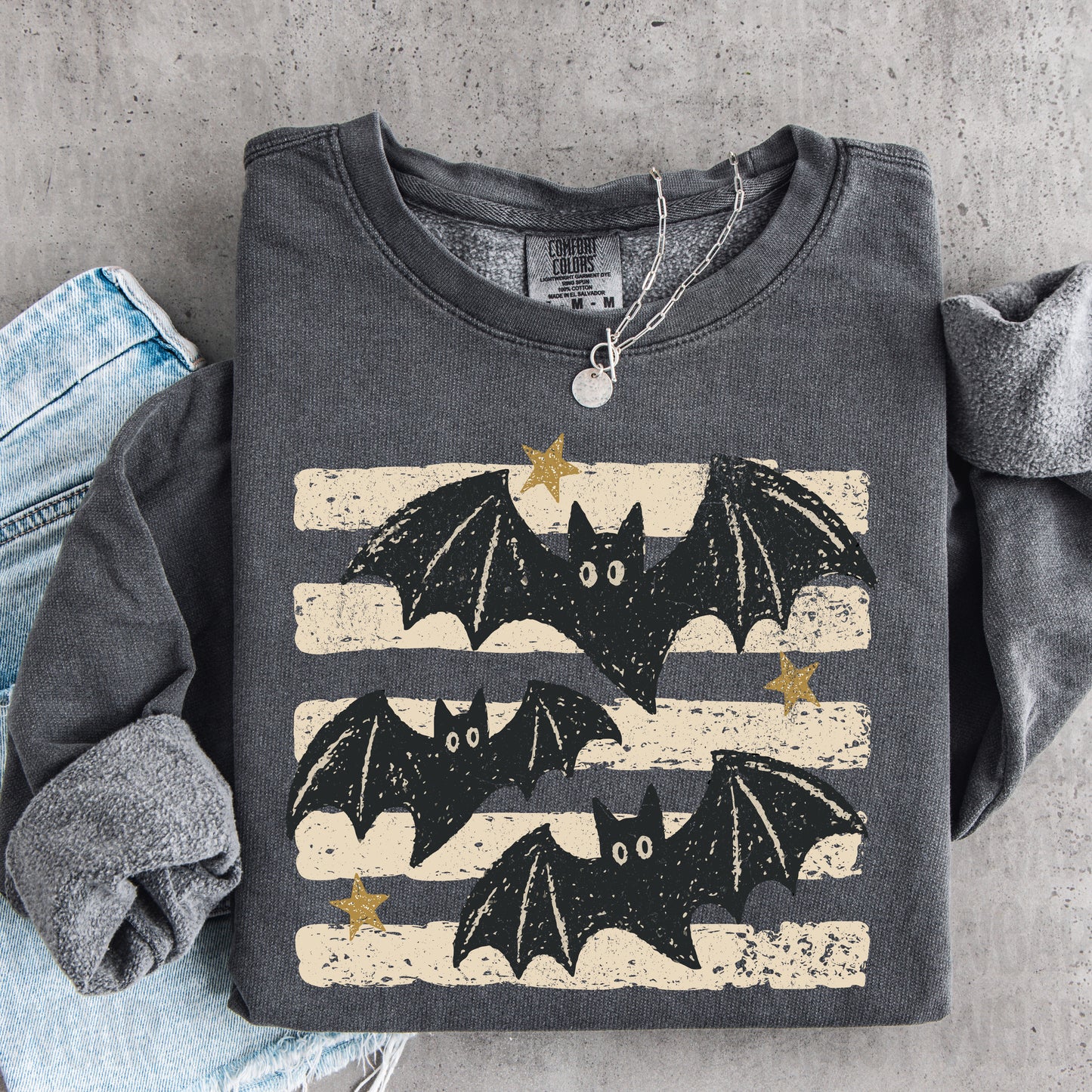 Halloween Bats (White Stripes)