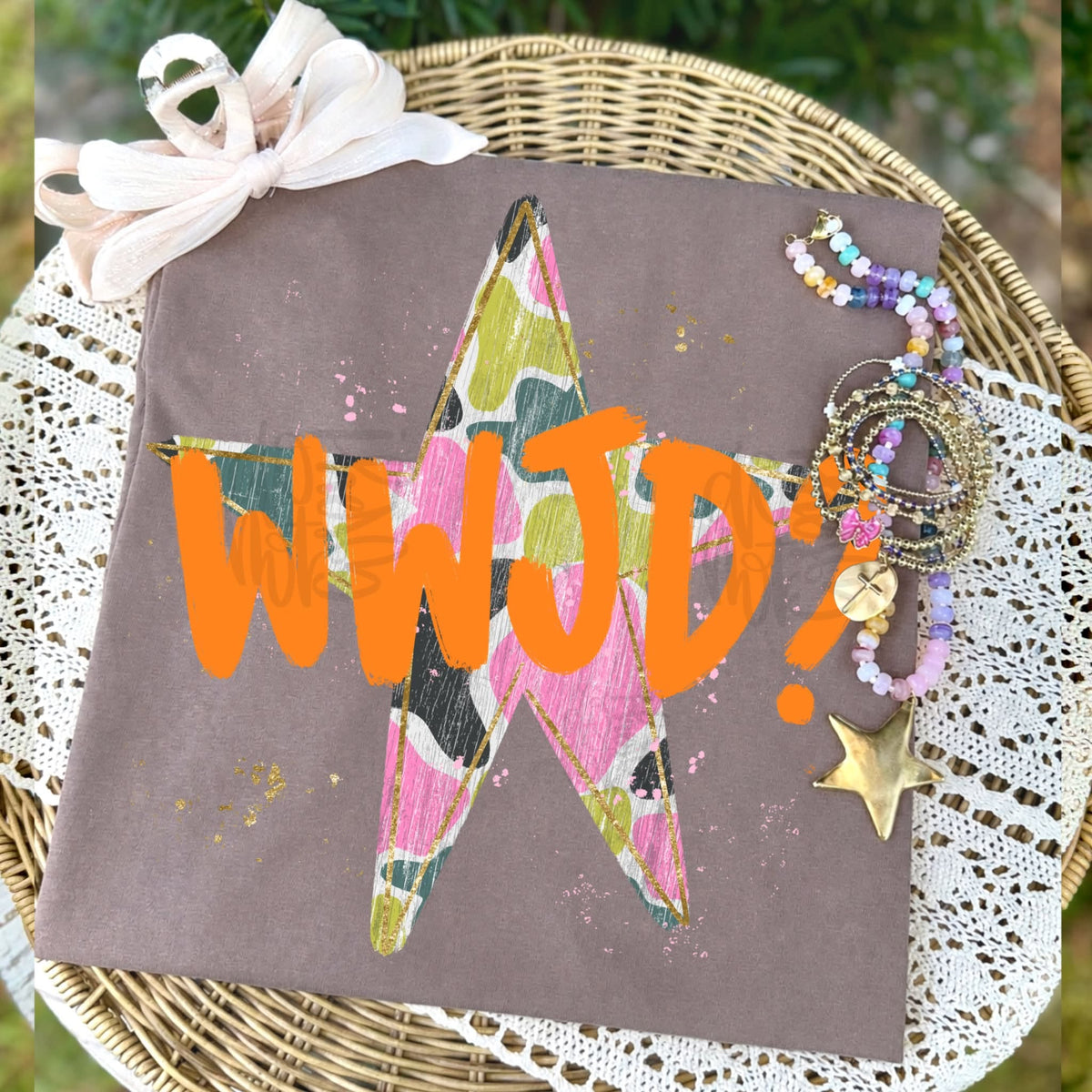 WWJD Camo Star