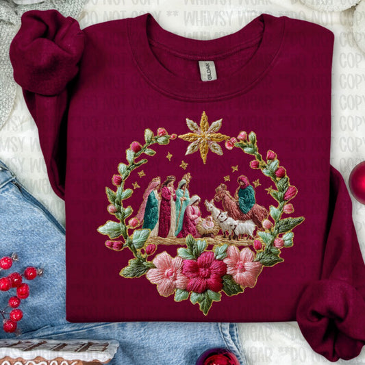 French Knot Nativity